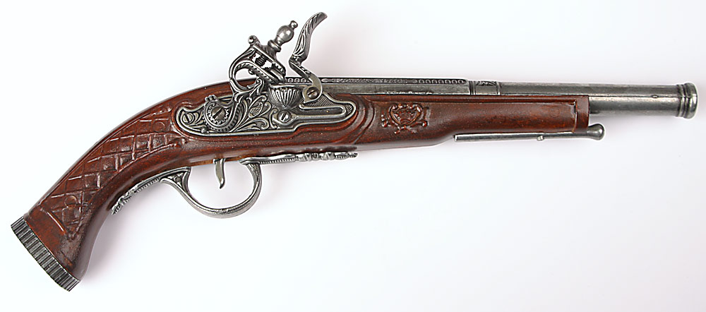 foto pistole s k�esadlov�m z�mkem - �ed� kov